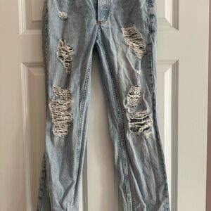 Garage Light Blue Distressed Women's Jeans